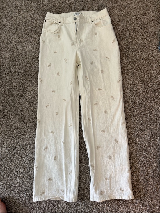 Abercrombie & Fitch Denim - Abercrombie & Fitch Cream High-Rise Jeans